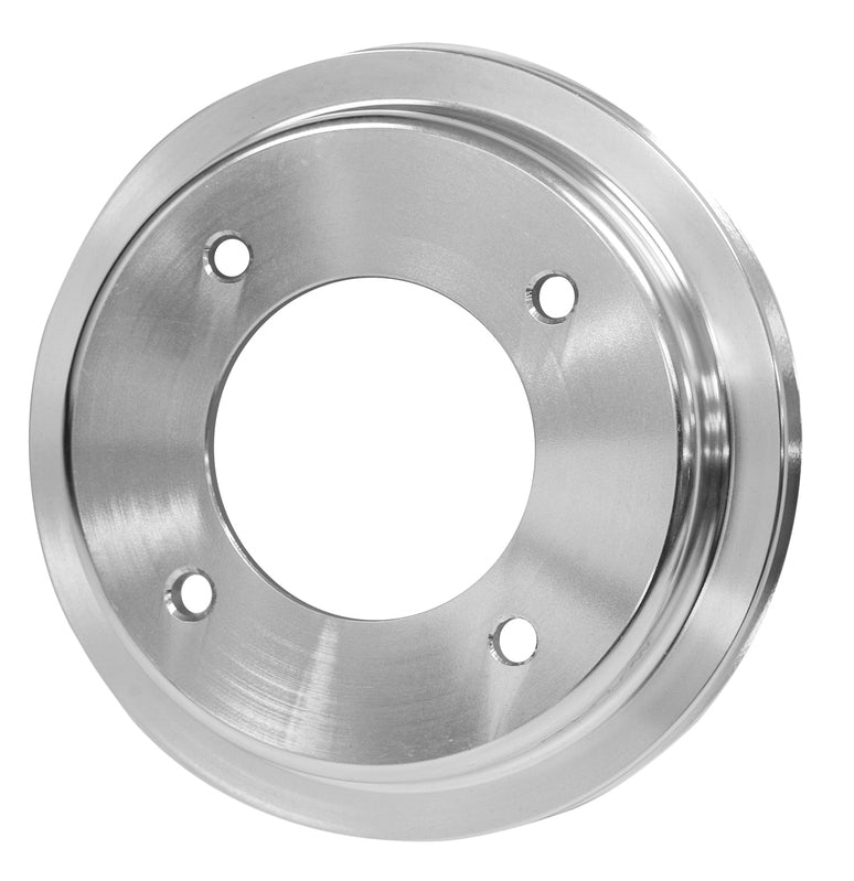 Proflow Crank Pump Pulley, V-Belt, 1-Groove, Aluminium Silver, For Holden V8 253, 308 Red Motor, Each - PFEP43404 PFEP43404