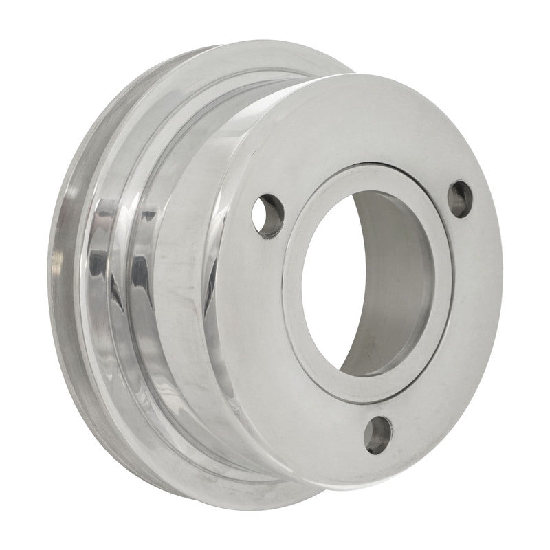 Proflow Billet Pulley, V-Belt Crankshaft For Ford SB, For Ford Windsor 3 Bolt 1-Groove, With Removeable Balancer Spigot, Anodised Aluminium - PFEP8826 PFEP8826