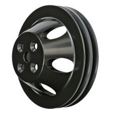 Proflow Pulley, V-Belt Water Pump BB Chev Short Water Pump 2-Groove, Black Aluminium - PFEP8842BK PFEP8842BK