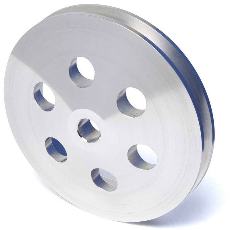 Proflow Pulley, Power Steering Early GM Single Groove, 5.800in Diameter, Suit 5/8 Keyed Shaft, Polished Aluminium - PFEP8848P PFEP8848P