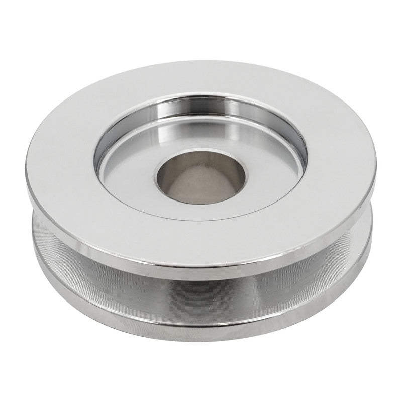 Proflow Alternator Pulley, Single V Groove, 67mm OD x 17mm Bore, Chrome, Each - PFEP8872