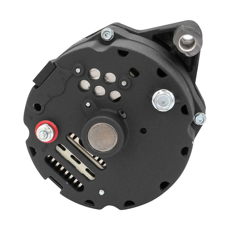 Proflow Alternator Power Spark, 100 Amp 1-Wire, Internal Regulator, Black Wrinkle, V-Belt, For Ford, Falcon, Each - PFEPM37101BKW