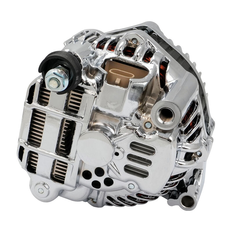 Proflow Alternator Power Spark, 140 Amp, For Holden Commodore LS VE/VF, Internal Regulator, Polished, Serpentine Pulley, Each - PFEPM38270