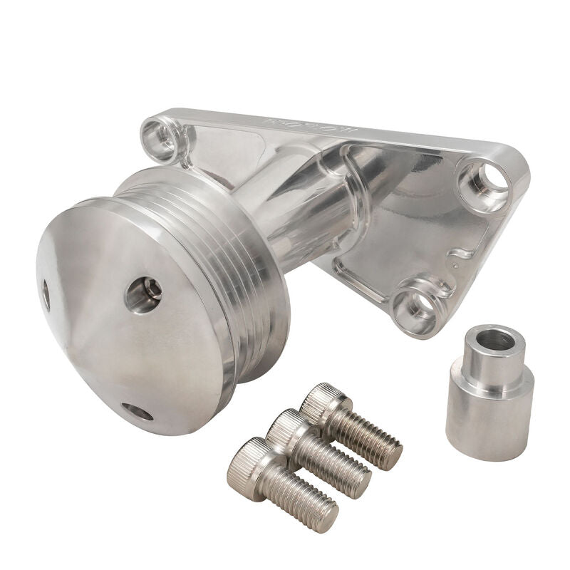 Proflow Power Steering Delete Idler Bracket Kit, For Holden Commodore LS VT-VZ, VE-VF, Billet Aluminium, Polished - PFEPSB-100LS PFEPSB-100LS