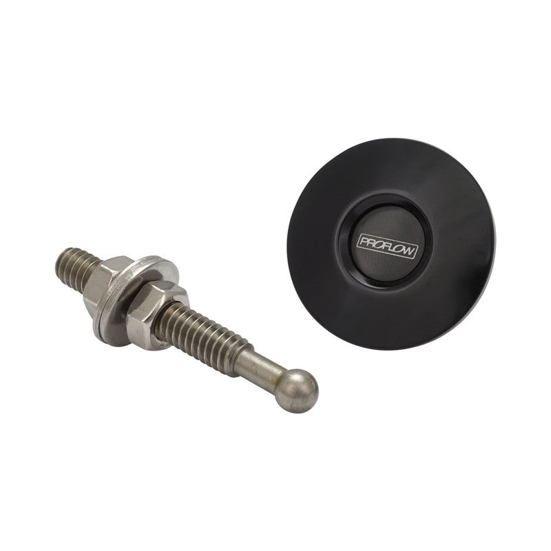 Proflow Quick Release Pro Latch 31.5mm Mini Fastener, Billet Aluminium, Black, Kit - PFEQL10BK
