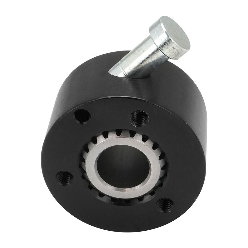 Proflow Aluminum Quick Release Steering Wheel Hub, Splined, 3/4 Inch, 3/4" ID Weld-On, Splined Sleeve allows for welding to 3/4" Round - PFEQRSPLINED-BK