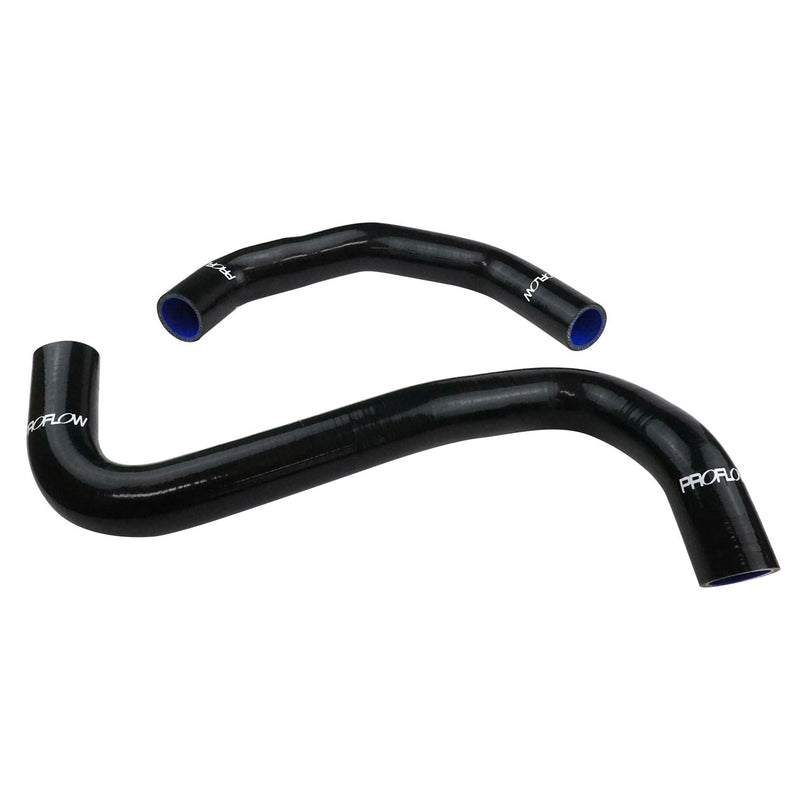 Proflow Radiator Hose Kit, Silicone, Black, 5mm wall, 4 ply, For Holden Commodore VZ/VE LS2, Same as CH4127, CH4128, Kit - PFERHK107