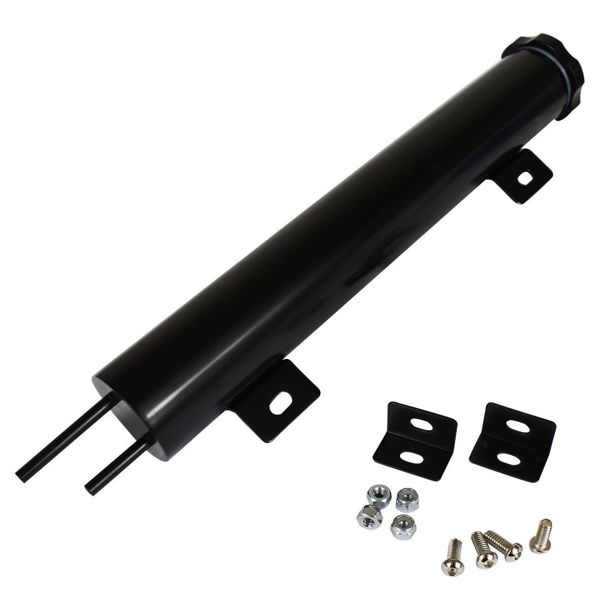 Proflow Aluminium Radiator Overflow Tank, Bottle and Cap, Universal 50mm x 430mm, Black - PFERO50430BK PFERO50430BK