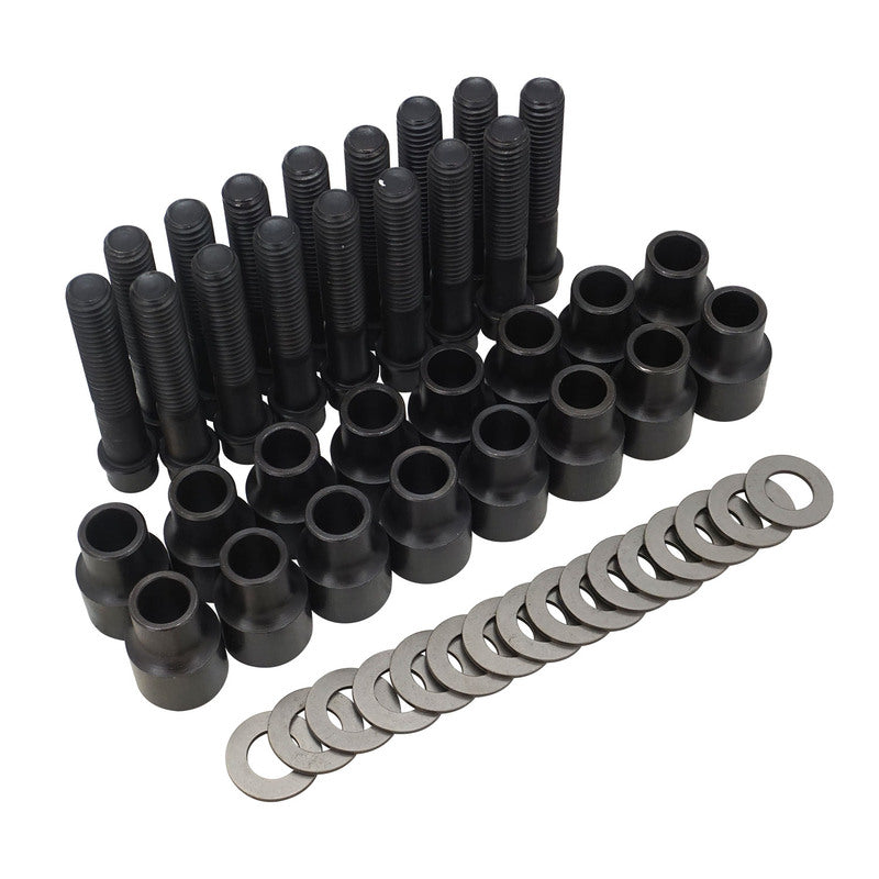 Proflow SuperMax Pro 2024 Aluminium Series II Rocker Arms, Suit Holden V8 VN 5.0L Style Aftermarket Heads, 1.65 Ratio, 7/16'' Shaft Mount, Black, Set - PFERRK-6000