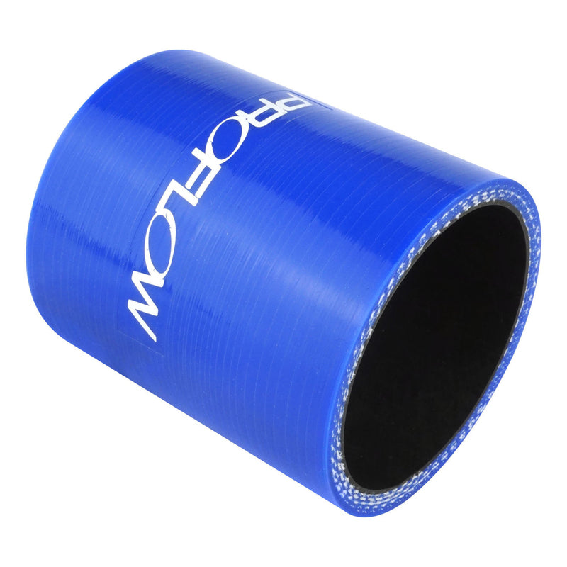 Proflow Hose Tubing Air intake, Silicone, Straight, 1.75in. Straight 3in. Length, Blue - PFES101-175