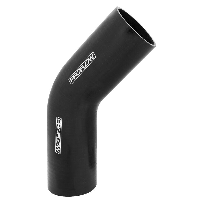Proflow Hose Tubing Air intake, Silicone, Coupler, 3.00in. 45 Degree Elbow, Black - PFES102-300B PFES102-300B