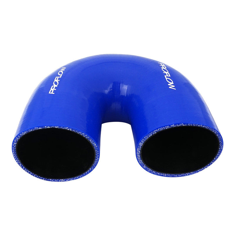 Proflow Hose Tubing Air intake, Silicone, Coupler, 4.00in. 180 Degree Elbow, Blue - PFES106-400