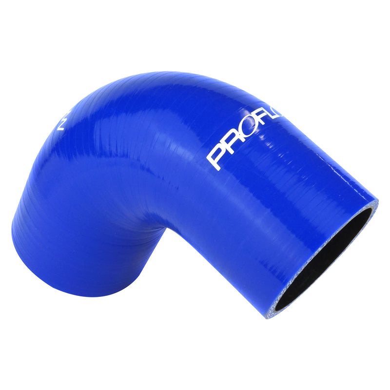 Proflow Hose Tubing Air intake, Silicone, Reducer, 2.25in. - 2.50in. 90 Degree Elbow, Blue - PFES203-225-250