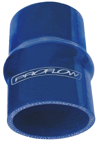 Proflow Hose Tubing Silicone Coupler Hump Style 3.50in. Straight 3in. Length, Blue - PFESHH101-350 PFESHH101-350