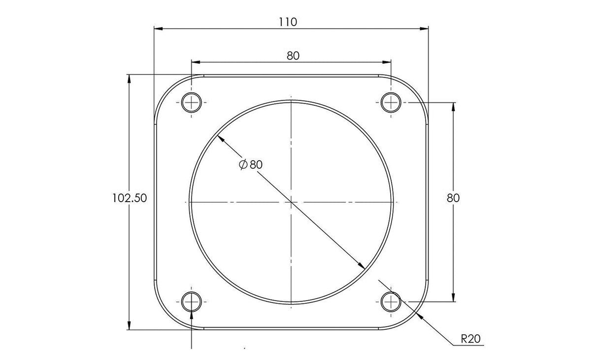 Proflow Throttle Body, Universal 80mm Bore Size, MPI, Billet Aluminium, Natural - PFETBU80