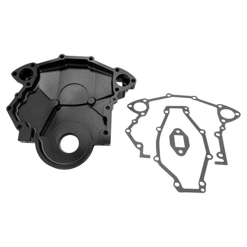 Proflow Timing Cover, For Holden V8 All 253/308 And 304 EFI, Billet Aluminium, Black - PFETCH308BILL-BK