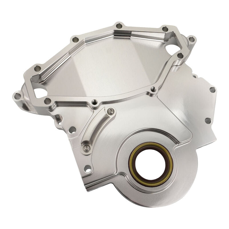 Proflow Timing Cover, For Holden V8 All 253/308 And 304 EFI, Billet Aluminium, Silver - PFETCH308BILL PFETCH308BILL