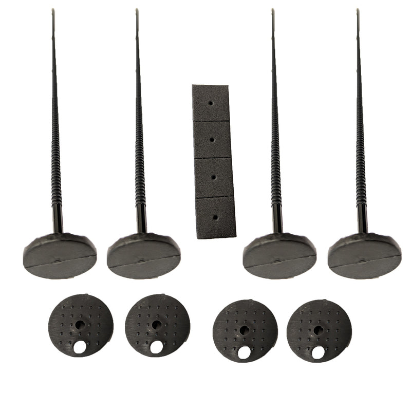 Proflow Transmission Fluid Cooler Mounting Kit, Fan Mounting Kit, Plastic, Set Of 4 - PFETCMK301 PFETCMK301
