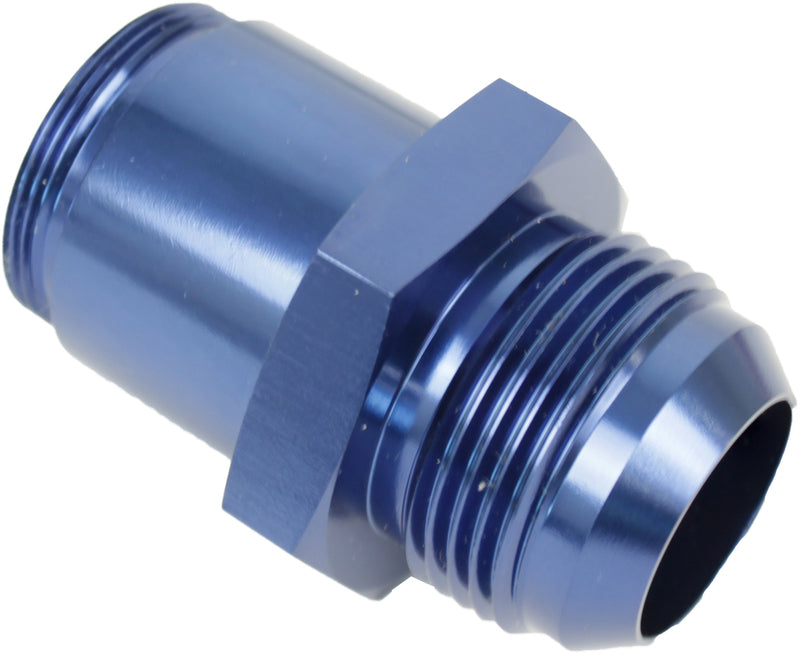 Proflow Thermostat Fitting, -16AN Male to 1-1/4''-20 in. Straight Male, Aluminium, Blue Anodised - PFETH-816BL PFETH-816BL