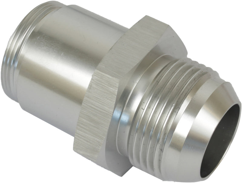 Proflow Thermostat Fitting, -20AN Male to 1-1/4''-20 in. Straight Male, Aluminium, Silver Anodised - PFETH-820S PFETH-820S