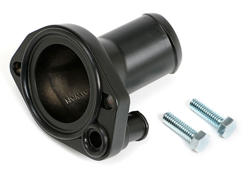 Proflow Aluminium Water Neck, For Ford 289-302, 351W O'Ring Style Black, Each - PFETH-R7289-OBK