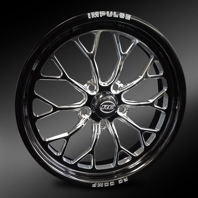 RC Comp Impulse 17" x 6" Front Wheel, Black (RCCFW37C1Q-14E) RCCFW37C1Q-14E