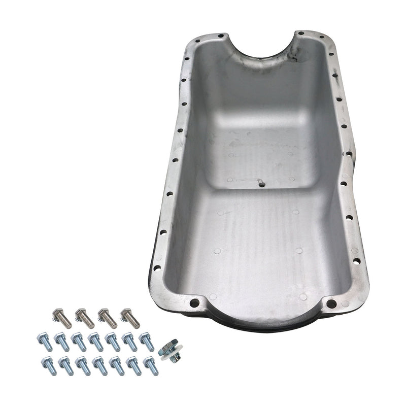 RTS Oil Pan, Cast Aluminum, Machined Finned, Black 4 qt, SB For Ford 289, 302 W - RTS-25-8446BK