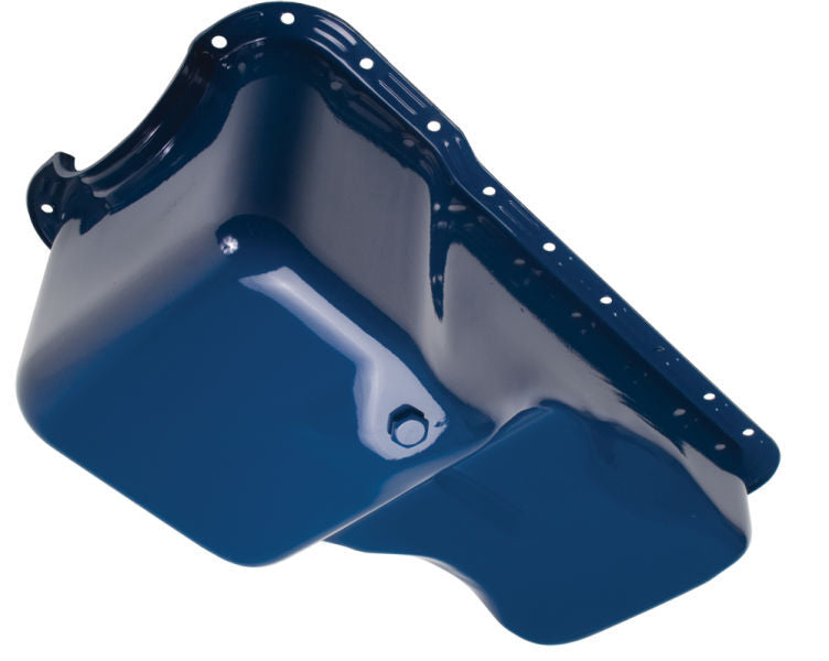RTS Oil Pan Sump, Replacement OEM Style For Ford Blue Finish, SB For Ford, 351W, Each - RTS-25-9532BL RTS-25-9532BL