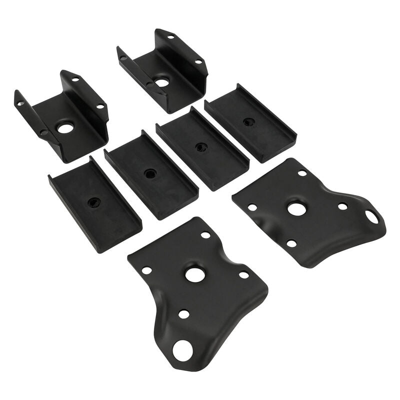 RTS OE, Rear Leaf Spring Differential and Shock Absorber Mounting Plate Kit With Rubber Insulators, as Original GT Falcon - Will Fit All Models 67-78 - RTS-4369