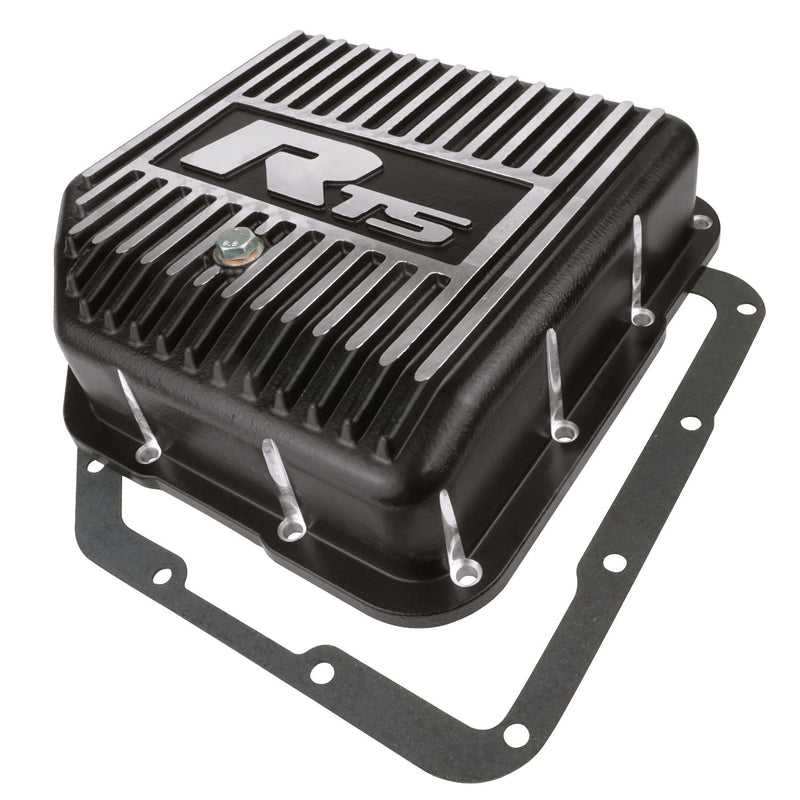 RTS Transmission Pan, Deep, Aluminium, GM TH350, Finned Black Powdercoat, Kit - RTS20100 RTS20100