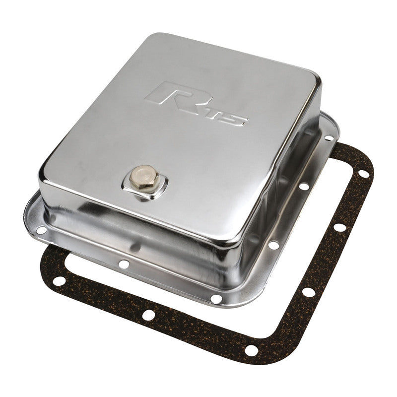 RTS Transmission Pan, Deep, Steel Chrome, For Ford C4, C10, Each - RTS70400CH RTS70400CH