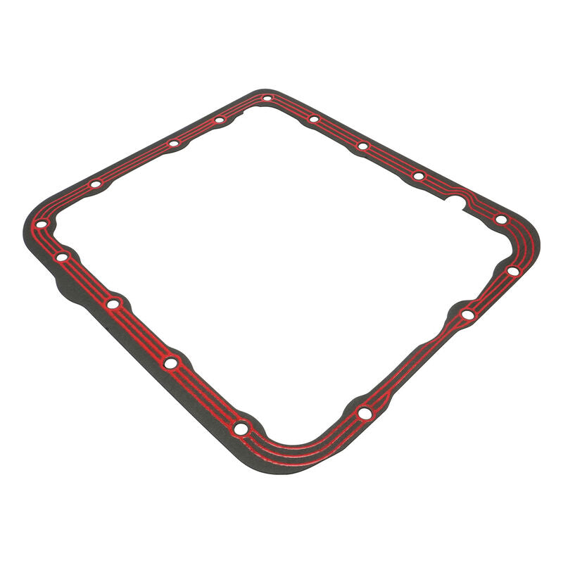 RTS Transmission Pan Gasket, GM TH700, 4L60, 4L60E, Red Silicone Bead w/Steel Core, LubeLocker Style, 1.25mm Thick, Each - RTSGKLL-20800 RTSGKLL-20800