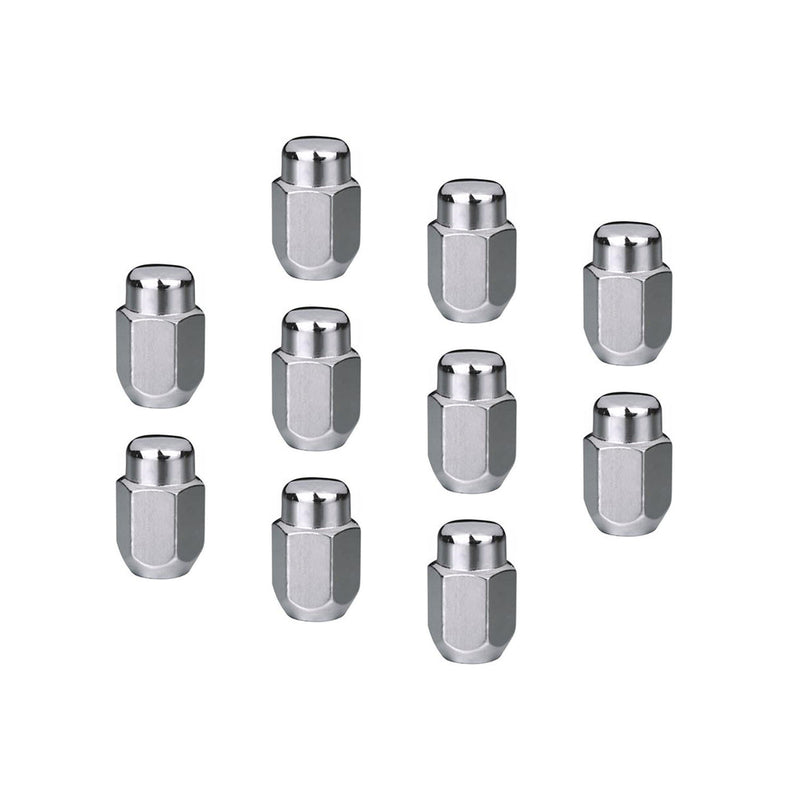 Wheel Lug Kit, Black, Acorn Bulge, length 1.42, 14 x 1.50, Set of 10 - STP-WN5404K10-BLK STP-WN5404K10-BLK