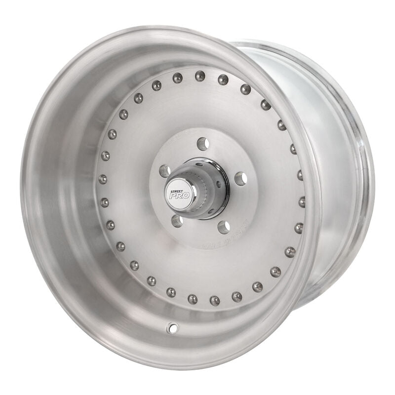 Street Pro 007 Series Wheel Brushed Raw 15x10'' For Chevrolet Holden 5 x 4.75'' Circle (-51) 3.5'' Back Space - STP007-151001-BR STP007-151001-BR