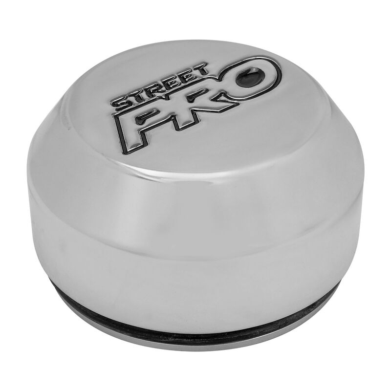 Street Pro Wheels Billet Centre Cap, For 009 Wheels, 34mm Height Installed, Press In with O-Ring, Polished - STP009-CL90F STP009-CL90F