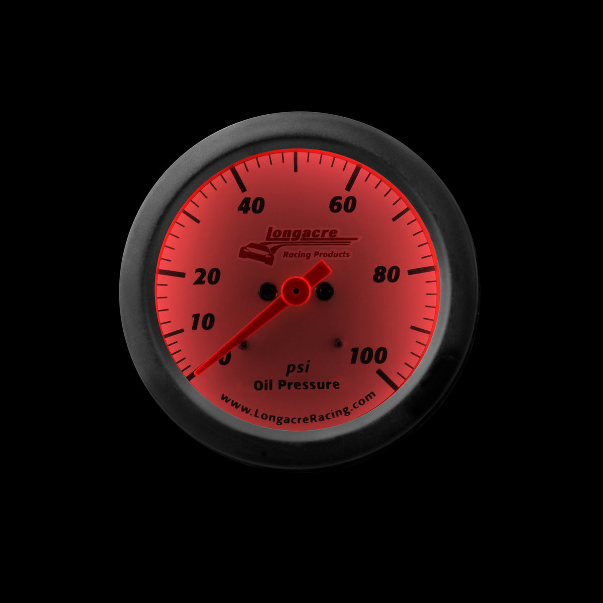 Longacre Sportsman™ Elite Oil Pressure Gauge 0-100 psi