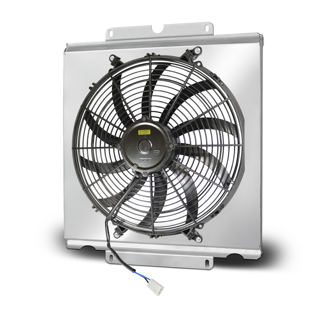 AFCO Aluminum Shroud and 14 Inch Fan - fits 80108NR Dragster/Roadster Radiator - 80108NFAN 80108NFAN