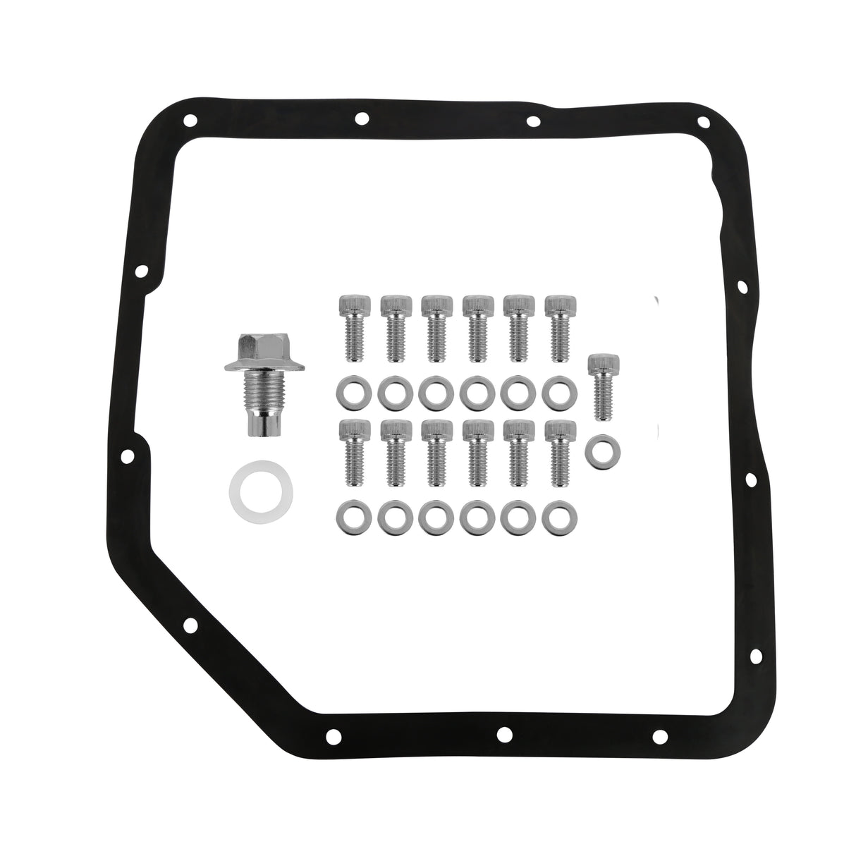 Mr Gasket Transmission Oil Pan - Polished Aluminum - 9791G