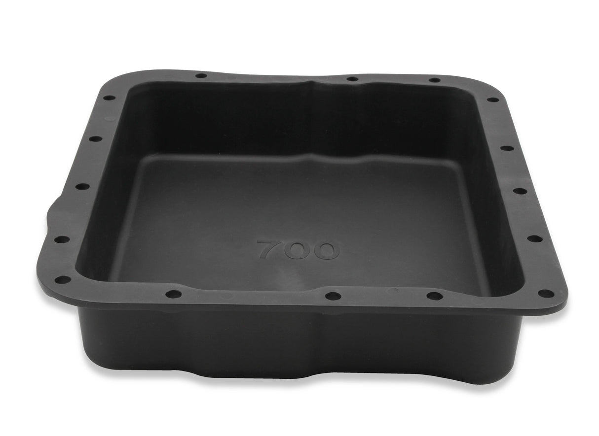 Mr Gasket Transmission Oil Pan - Black Aluminum - 9797BMRG