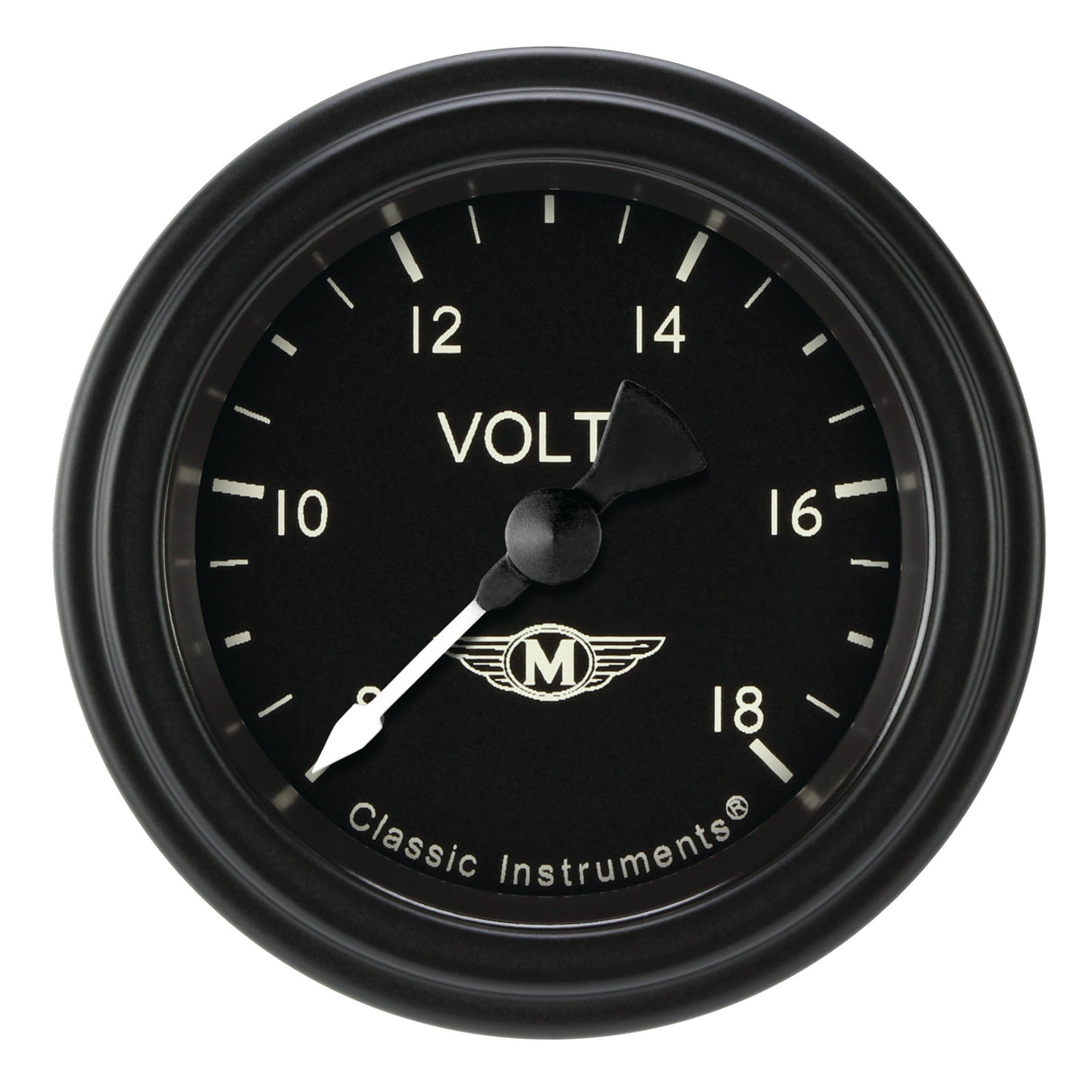 Classic Instruments Moal Bomber 2-1/8" Volt Gauge - MA130BLF