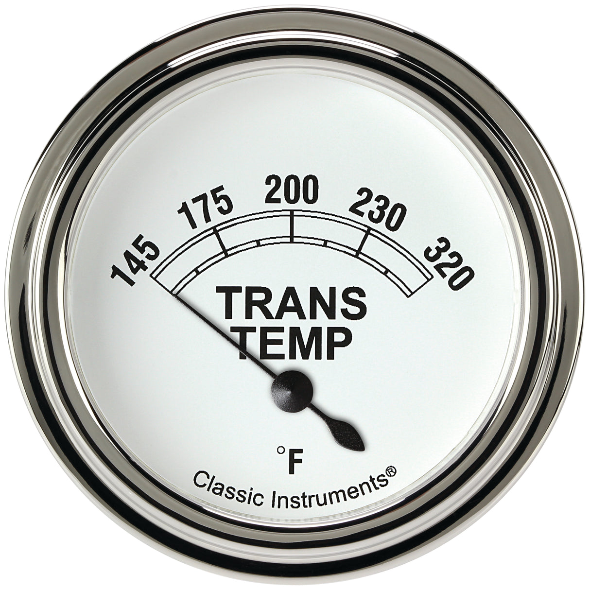 Classic Instruments Classic White 2 5/8" Transmission Temperature Gauge - CW227SLF