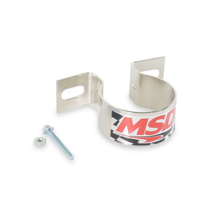 MSD Ignition Coil bracket (Canister Style), Horizontal Mounting GM coils - 8213