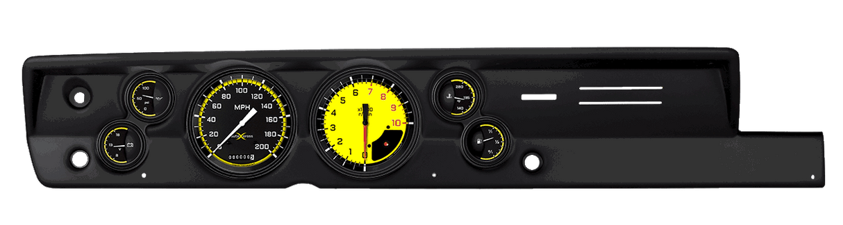 Classic Instruments AutoCross Yellow Series short-sweep - CDPB67AXY51BL