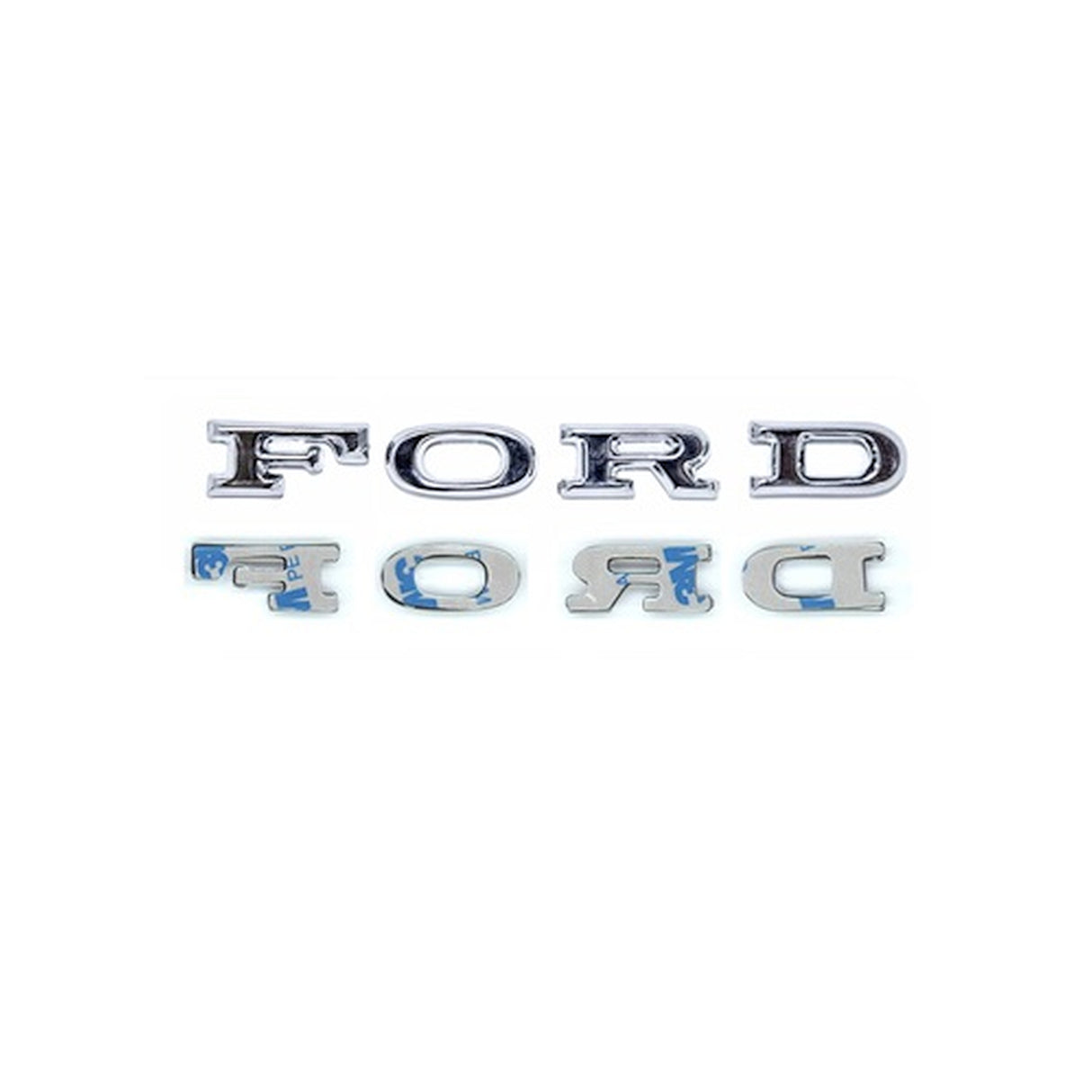 Scott Drake 1967 Mustang Adhesive "F-O-R-D" Hood Letters. - C7AZ-16606-SK