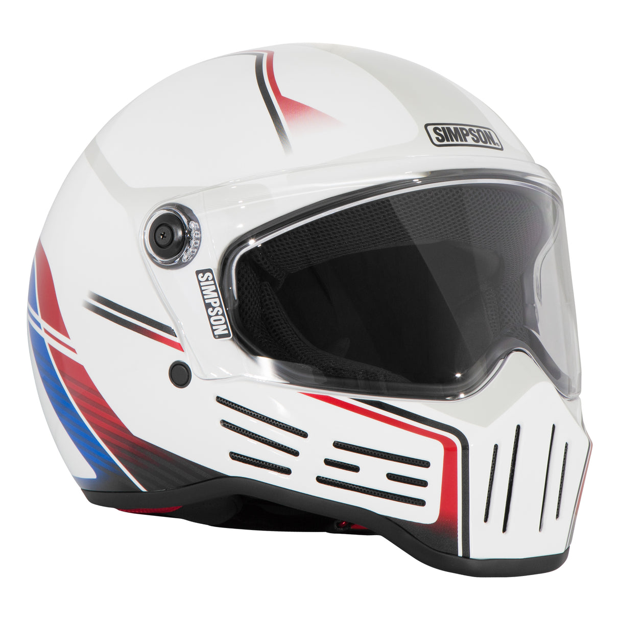 Simpson Motorcycle M30 Bandit Helmet - Lifter White - Double Extra Large - M30LIFT12X