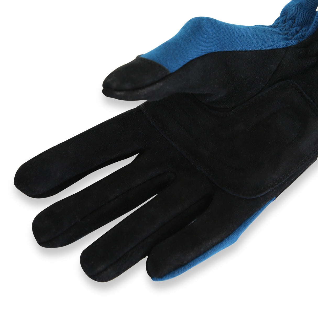 Racequip SFI 3.3/5 Blue / Black Short Gauntlet Nomex Race Gloves - Large - 355025RQP