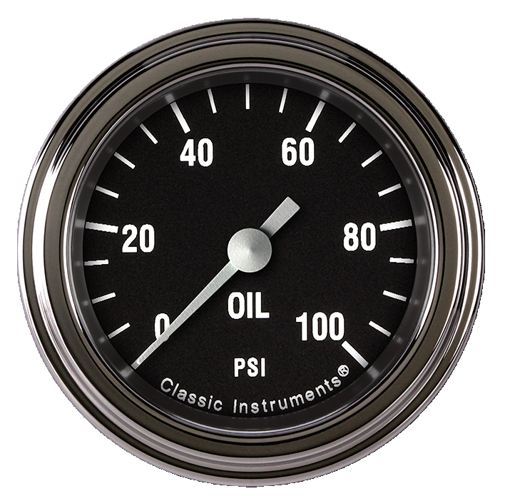 Classic Instruments Hot Rod 2 1/8" Oil Pressure Gauge - HR181SLF