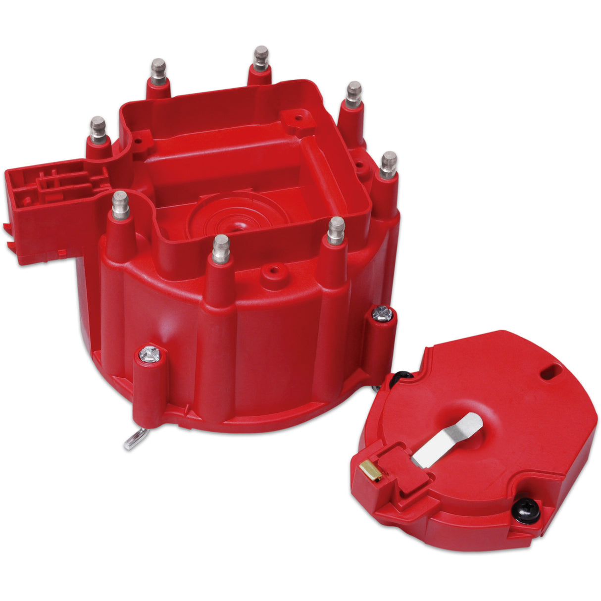 MSD Distributor Cap and Rotor - GM HEI - Red - 8416