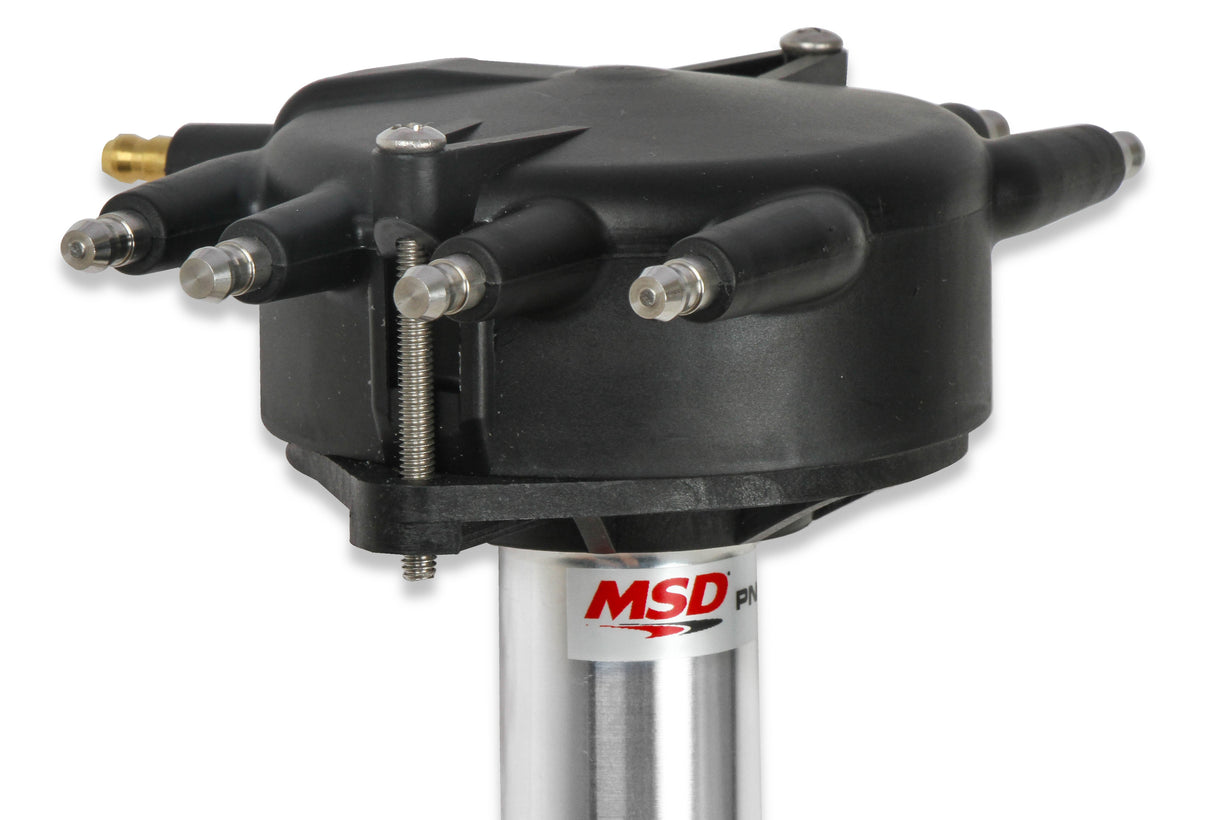 MSD Chevy Super Tall Block Black Crab Cap Distributor - 84863