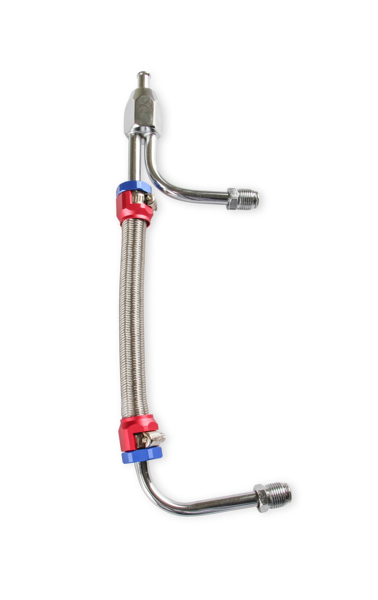 Mr Gasket Adjustable Fuel Line with Red and Blue Hose Ends - 1556G